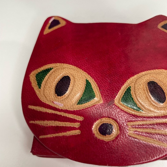 Red cat coin purse wallet - Picture 4 of 11